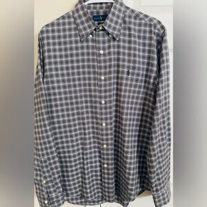 Ralph Lauren Luxury Twill Multicolored Men’s M Long Sleeve‎ Button Down Shirt
